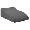 vidaXL Travesseiro para as Pernas Cinzeto 68 x 41 x 21 cm Espuma PU