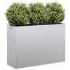 vidaXL Planter 120x40x80 cm a&ccedil;o galvanizado