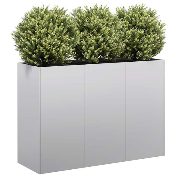 vidaXL Planter 120x40x80 cm a&ccedil;o galvanizado
