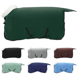 vidaXL Cobertor de Cavalo Verde escuro total 95 cm Fleece polar