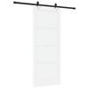 vidaXL Porta Deslizante Branco e Preto 83 x 202 cm