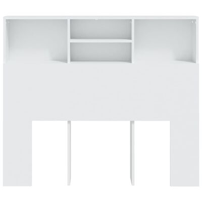 vidaXL Cabeceira de cama com armário 120x19x103,5 cm branco