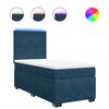 vidaXL Cama boxspring com colch&atilde;o 80x200 cm veludo azul