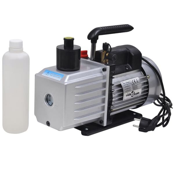 vidaXL C&acirc;mara de v&aacute;cuo com bomba de 2 est&aacute;gios 3,7 L