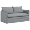 vidaXL Conjunto de Sof&aacute;s 2 pcs Cinzento-claro 196 x 82 x 85 cm tecido