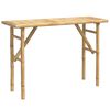 vidaXL Mesa consola 115x39x75 cm bambu