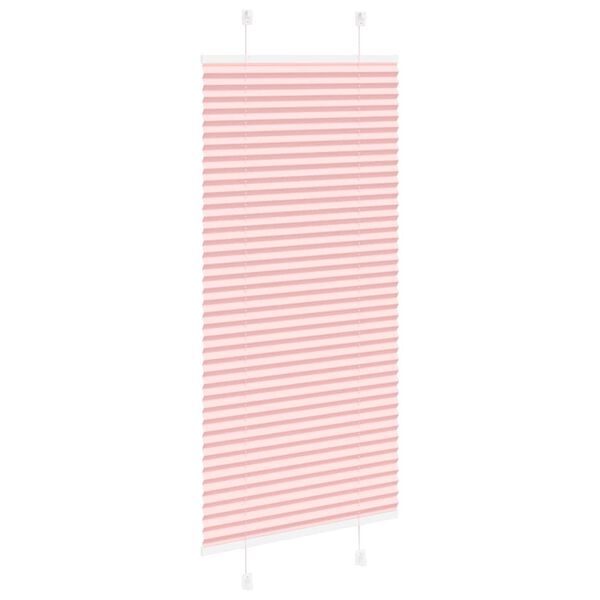 vidaXL Rosa Plissada Cega 60x150 cm Largura Tecido 59,4 cm Poli&eacute;ster