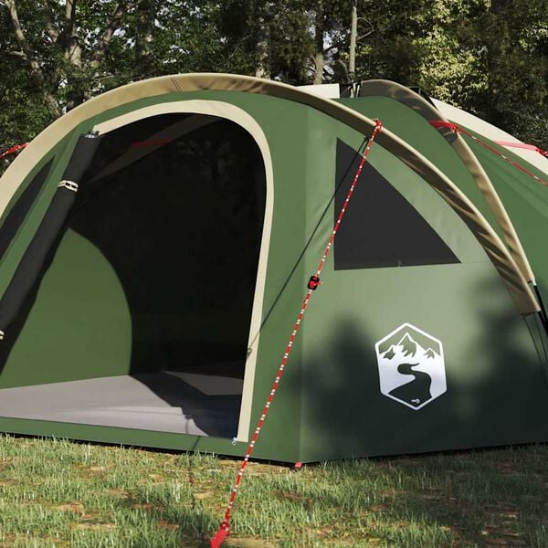 vidaXL Barraca de Camping Verde 308 x 268 x 130 cm Poli&eacute;ster