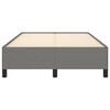 vidaXL Estrutura de cama sem colch&atilde;o cinza escuro 120x190 cm tecido