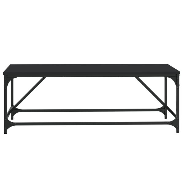 vidaXL Mesa de centro 100x50x35 cm derivados de madeira preto