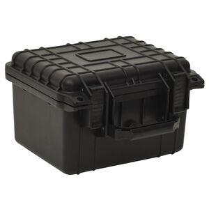 vidaXL Mala de viagem port&aacute;til 27x25x18 cm PP preto