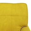 vidaXL Chaise Lounge com almofada Amarelo 91 x 157 x 91 cm Veludo