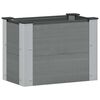 vidaXL Canteiro de jardim elevado Cinzento 50 x 30 x 36 cm alu.