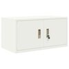 vidaXL Arm&aacute;rio de arruma&ccedil;&atilde;o Branco 80 x 40 x 40 cm A&ccedil;o