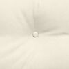 vidaXL Travesseiro para Costas Creme 180 x 24 x 50 cm Veludo