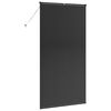 vidaXL Persianas venecianas com cortinas Preto 220 x 120 cm Alum&iacute;nio