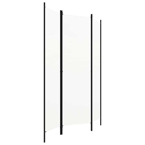 vidaXL Divis&oacute;ria de quarto com 3 pain&eacute;is 150x180 cm branco