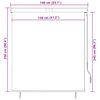 vidaXL Estore de rolo para exterior 140x250 cm creme