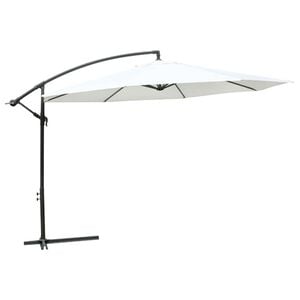 vidaXL Guarda-sol Suspenso Branco