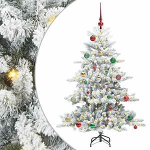 vidaXL &Aacute;rvore de Natal Articulada Artificial Branco 150 cm PVC e A&ccedil;o