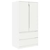 vidaXL Guarda-roupa Branco 79,5 x 49 x 156 cm Madeira engenheirada