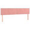 vidaXL Cabeceiras rosa 180x5x78/88 cm veludo