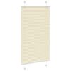 vidaXL Creme Plissada Cega 70x150 cm Largura Tecido 69,4 cm Poli&eacute;ster
