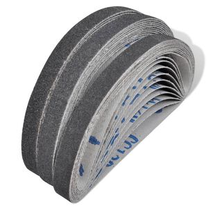 Cinto areia para lixadeira 30 p&ccedil;s 10x60 10x80 10x120 grit 10m