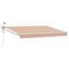 vidaXL Toldo Retr&aacute;til El&eacute;trico Azul e Laranja 3 x 2,5 m