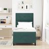 vidaXL Cama Box com colch&atilde;o Verde Escuro 90 x 190 cm Veludo