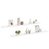 vidaXL Prateleiras de parede 2 pcs 115x9x3 cm branco