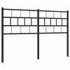 vidaXL Cabeceira de substitui&ccedil;&atilde;o 150 cm metal preto