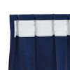 vidaXL Cortinas opacas 2 pcs Azul Escuro 140 x 140 cm Veludo