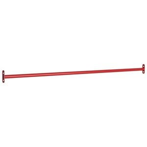 vidaXL Barra suspensa para crian&ccedil;as 125 cm a&ccedil;o vermelho