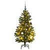 vidaXL &Aacute;rvore Natal artificial articulada 150 luzes LED e bolas 120 cm