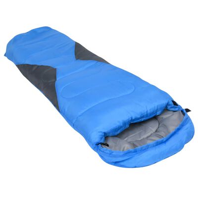 vidaXL Saco-cama de campismo tipo múmia infantil leve 670g 10 ºC azul