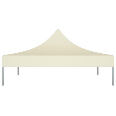 vidaXL Teto para tenda de festas 2x2 m 270 g/m² cor creme