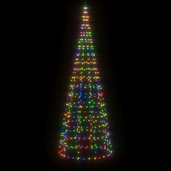 vidaXL &Aacute;rvore de Natal LED no mastro 550 LEDs coloridos 300 cm