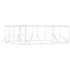 vidaXL Canil de exterior 6x6x2 m a&ccedil;o galvanizado prateado