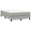 vidaXL Cama boxspring com colchão 120x190 cm tecido cinzento-claro