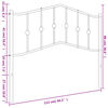 vidaXL Cabeceira de substitui&ccedil;&atilde;o 107 cm metal branco