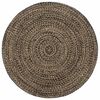 vidaXL Tapete artesanal em juta 180 cm preto e castanho