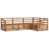 vidaXL Conjunto de Sof&aacute;s para Exterior 4 pcs Natural