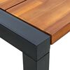 vidaXL Mesa jardim c/ pernas em forma de U 160x80x75 cm ac&aacute;cia maci&ccedil;a