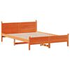 vidaXL Cama sem colch&atilde;o 120x190 cm madeira pinho maci&ccedil;a castanho-mel
