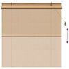 vidaXL Estores de rolo com cortinas Manual Castanho 150 x 160 cm Bambu