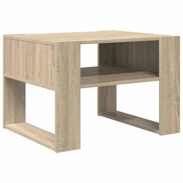 vidaXL Mesa de centro Carvalho Sonoma 66 x 53 x 45 cm