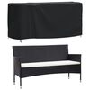 vidaXL Capas m&oacute;veis de jardim 2pcs 180x70x90 cm imperme&aacute;vel 420D preto
