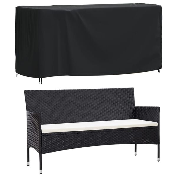 vidaXL Capas m&oacute;veis de jardim 2pcs 180x70x90 cm imperme&aacute;vel 420D preto