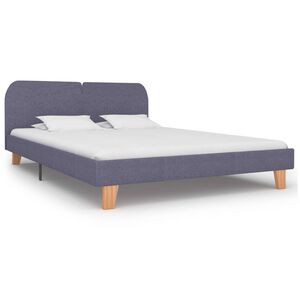 vidaXL Estrutura de cama em tecido 180x200 cm cinzento-claro
